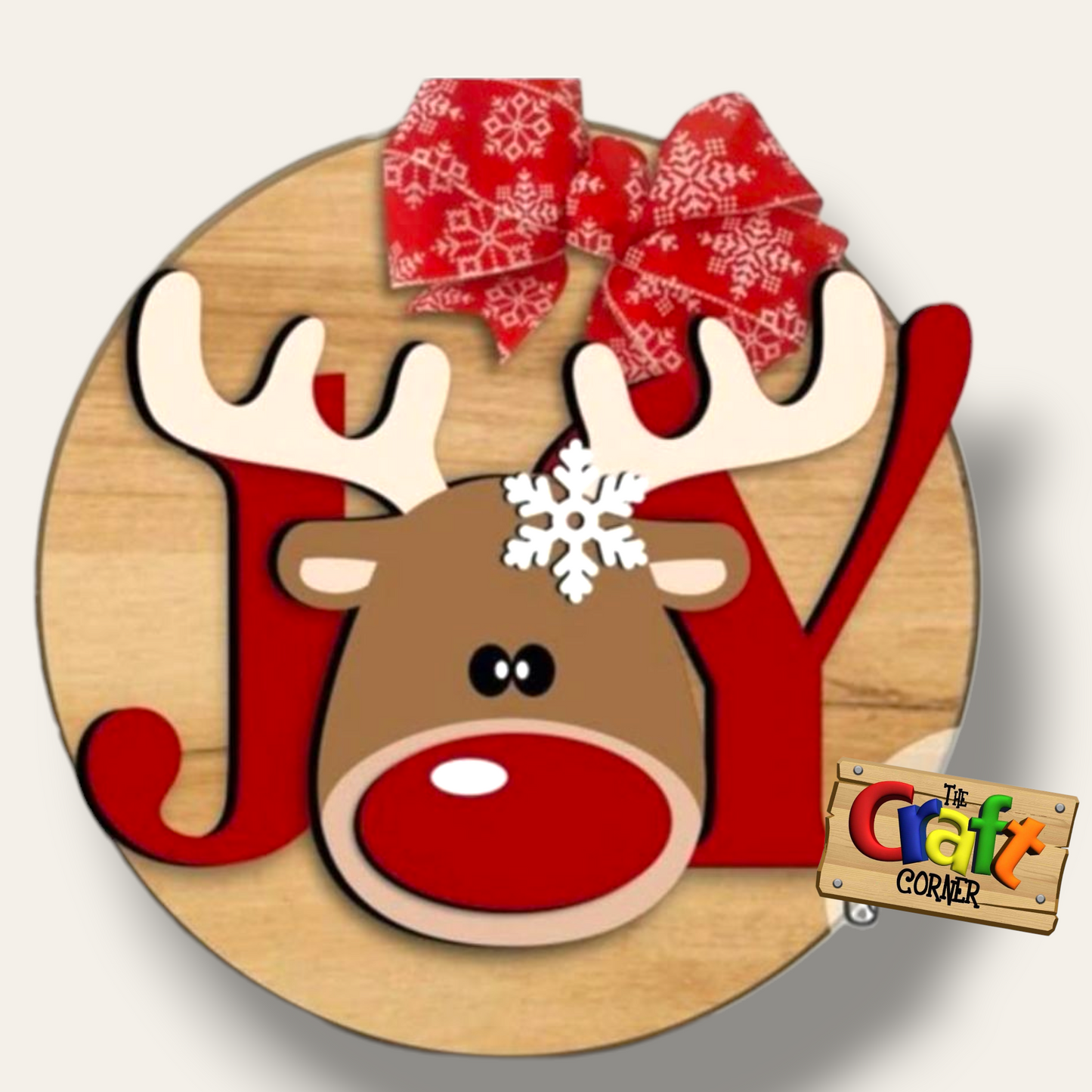 Christmas sign (JOY reindeer)