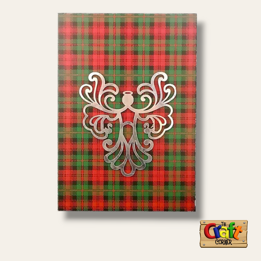 Christmas sign (Plaid angel)