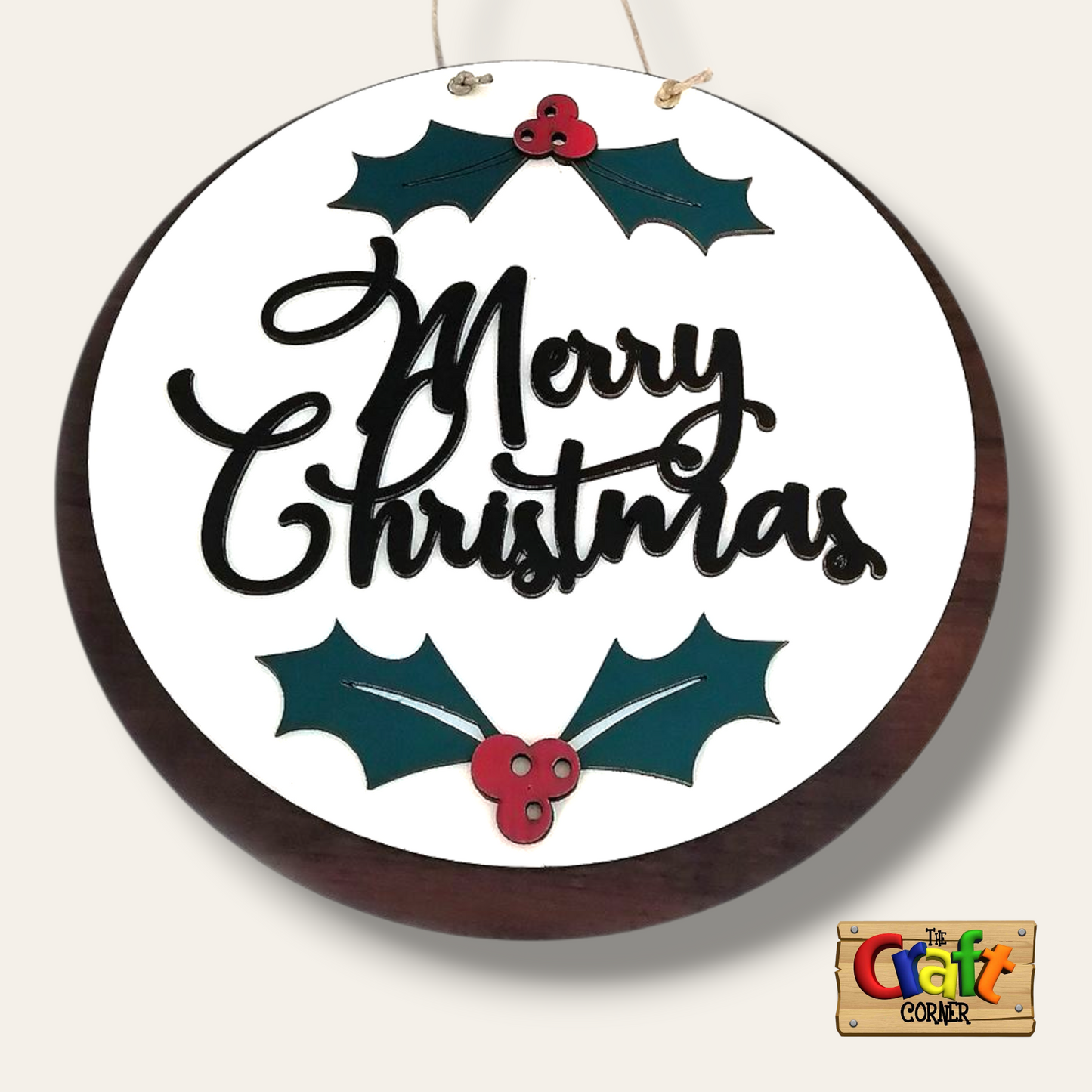 Christmas sign (Merry Christmas white)