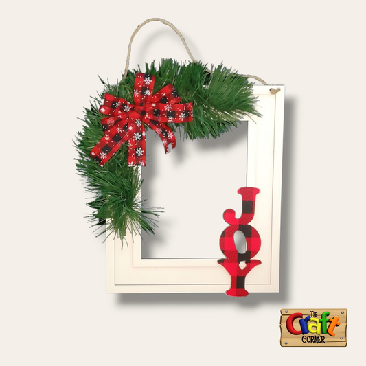 Christmas frame: JOY decoration