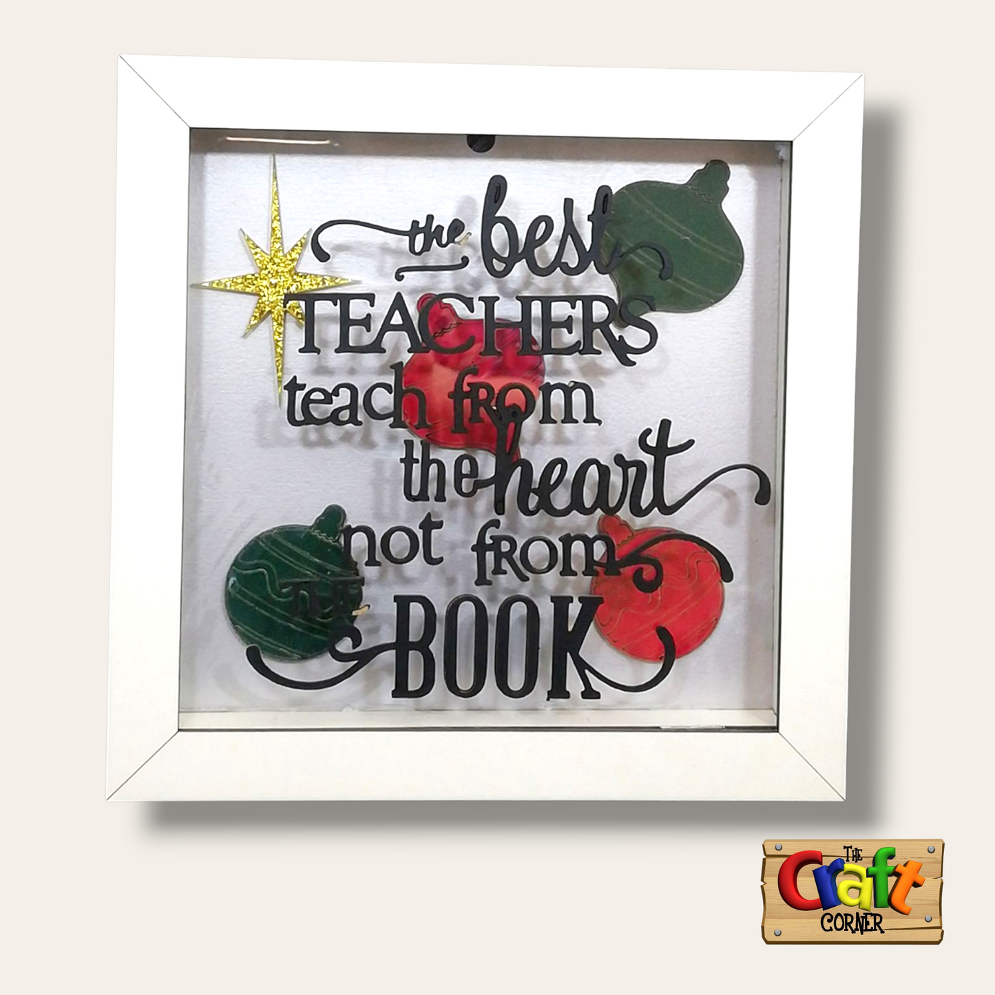 Teacher: Christmas shadow box