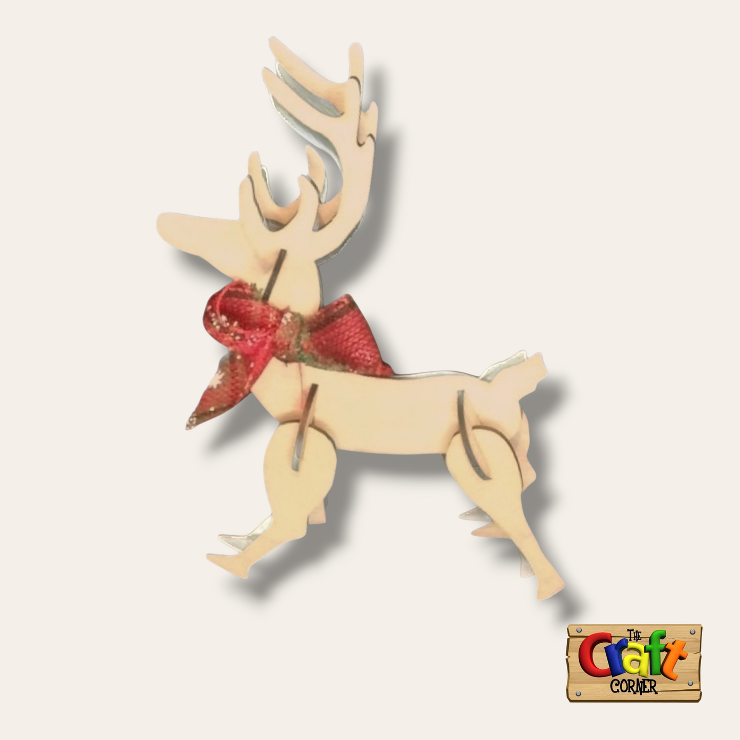 3D wooden reindeer