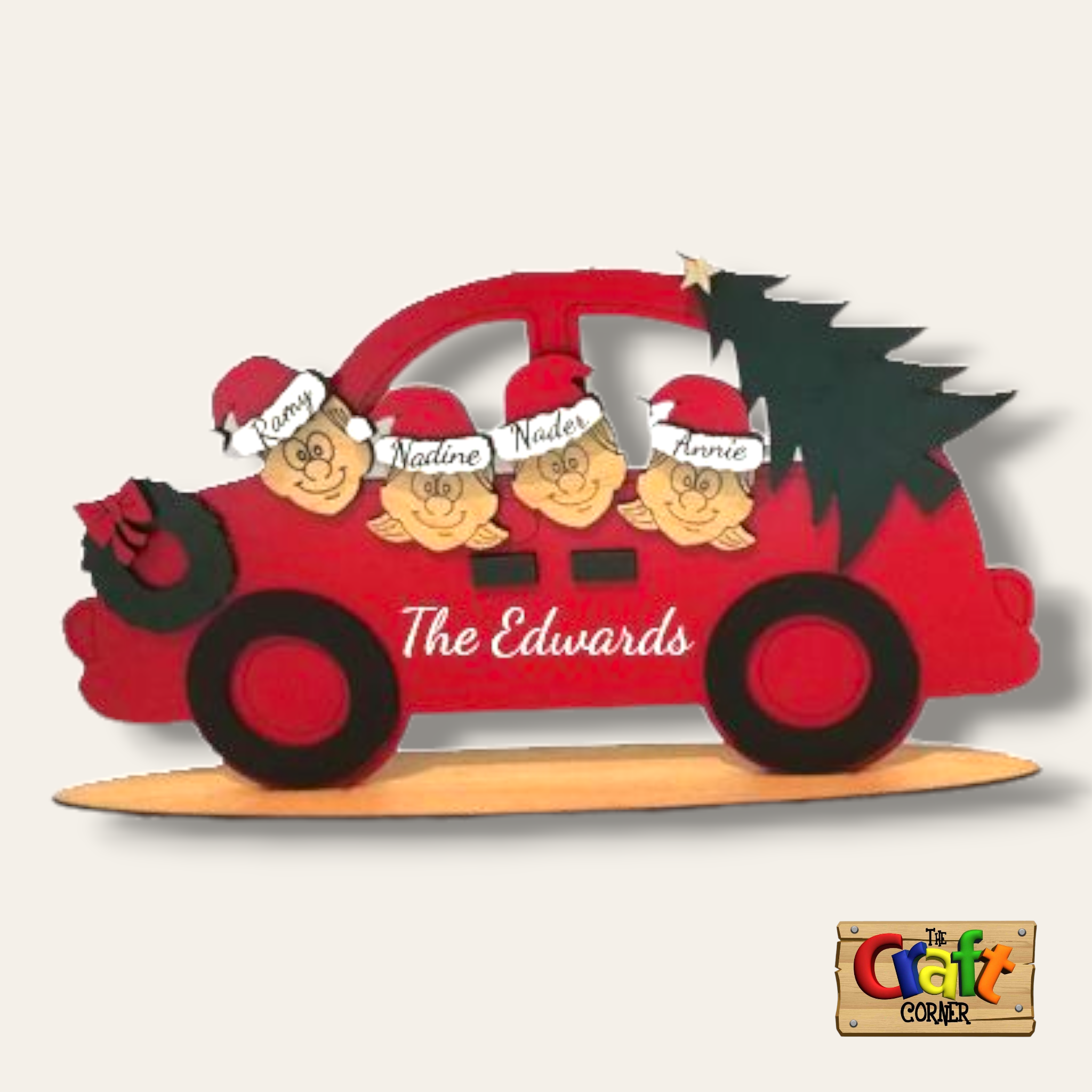 Personalized Car Christmas stand