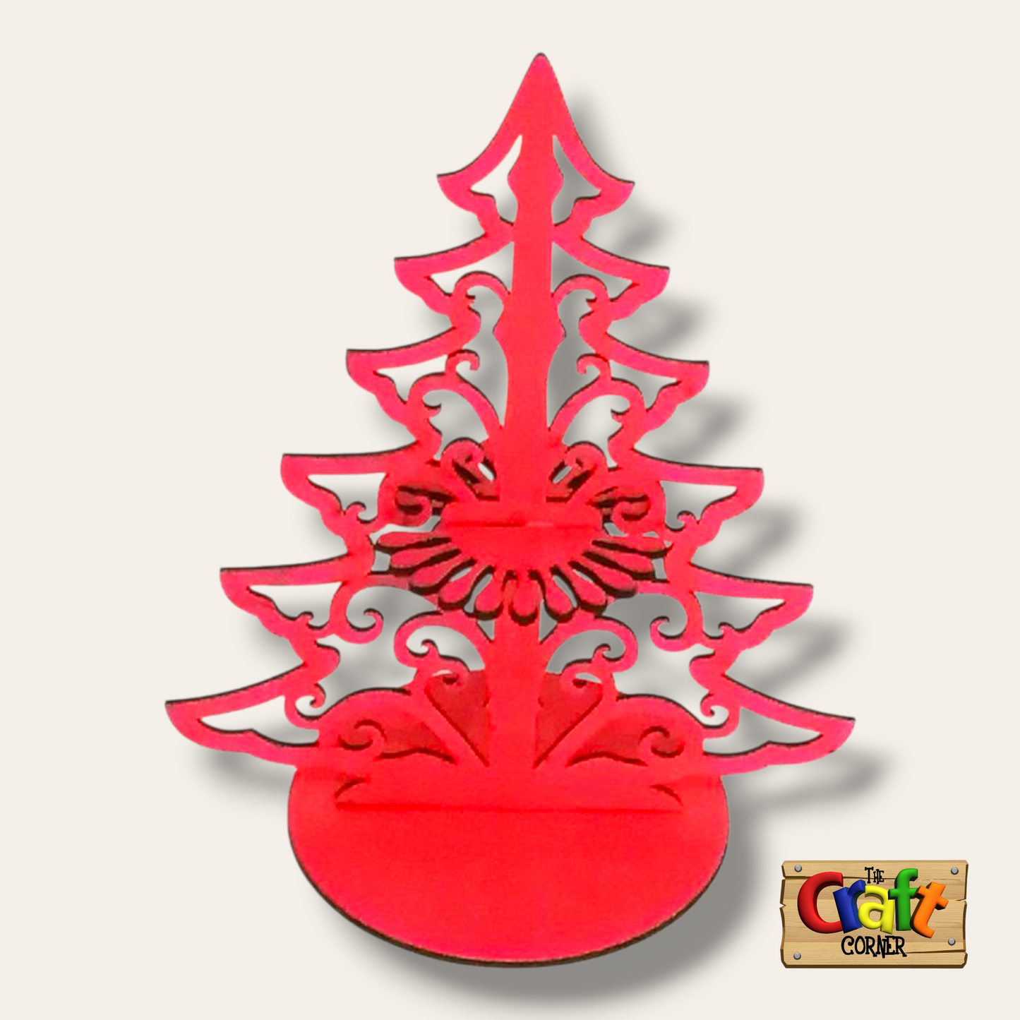 Napkin holder: wooden Christmas tree