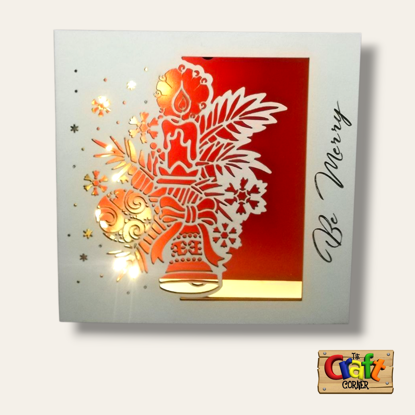 Wooden Christmas light box