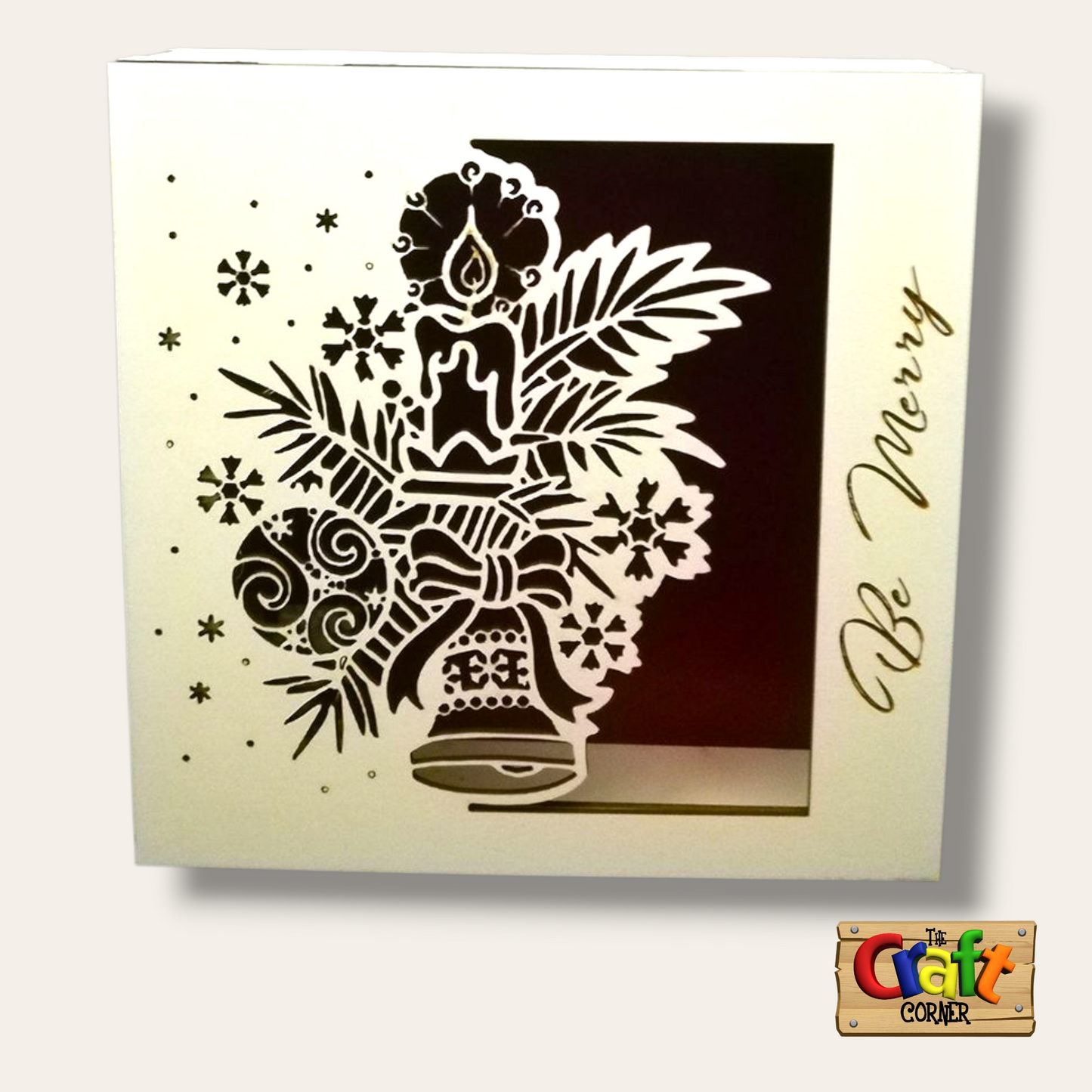 Wooden Christmas light box