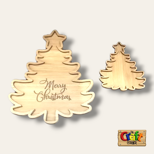 Tray: Serving plate Christmas tree