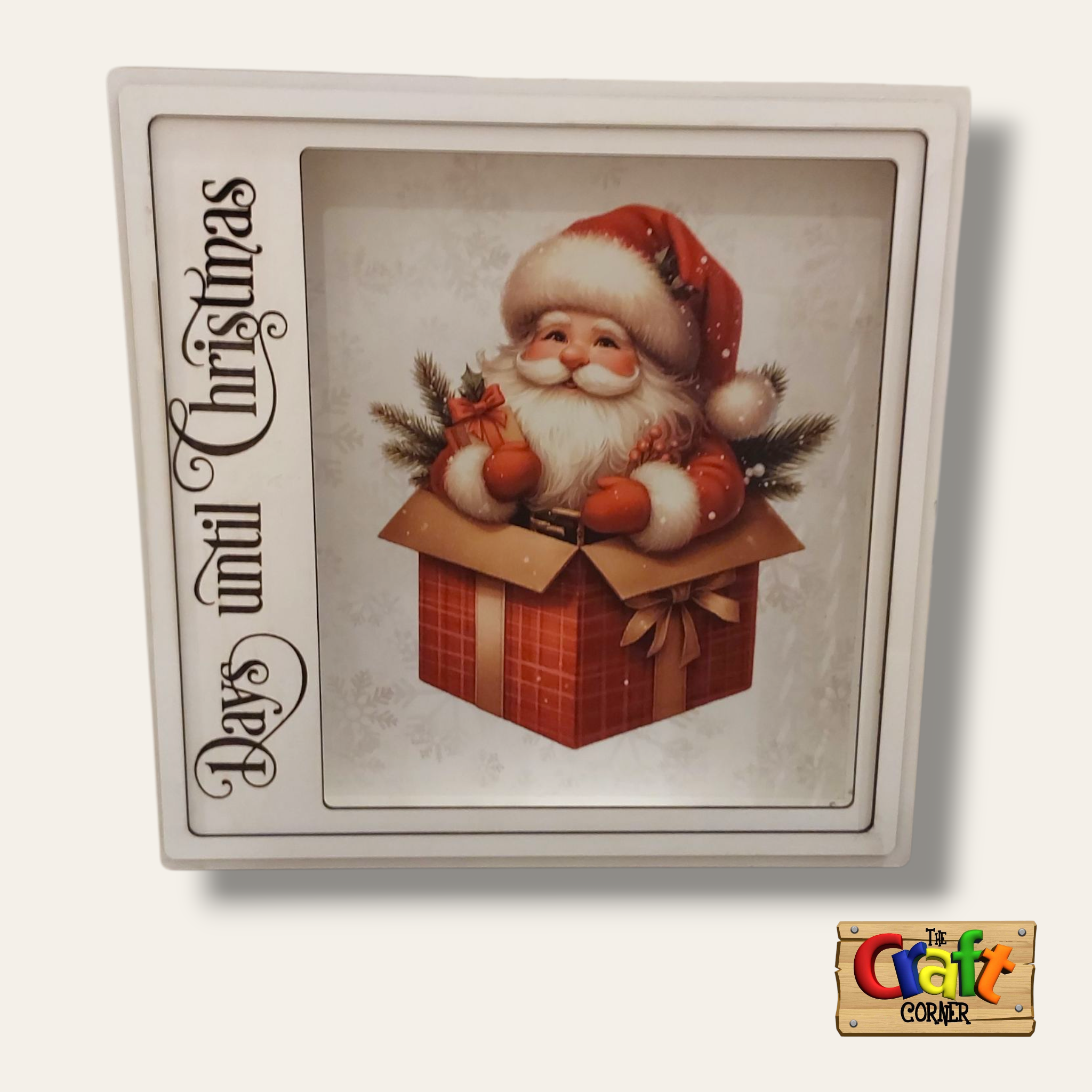 Christmas countdown: picture reveal Santa shadow box