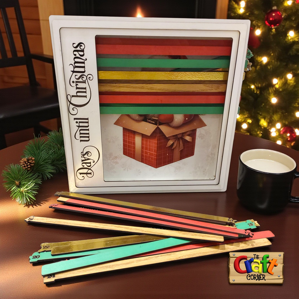 Christmas countdown: picture reveal Santa shadow box