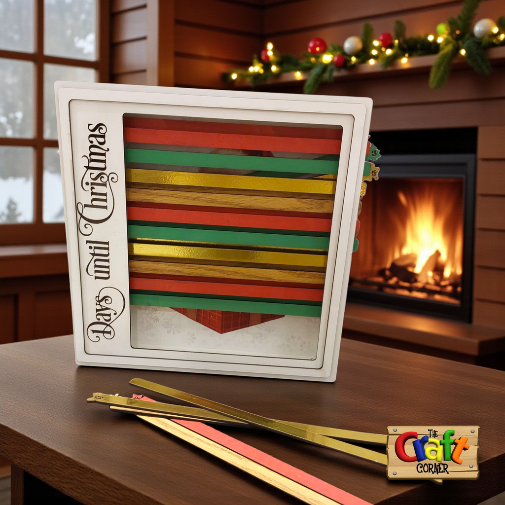 Christmas countdown: picture reveal Santa shadow box