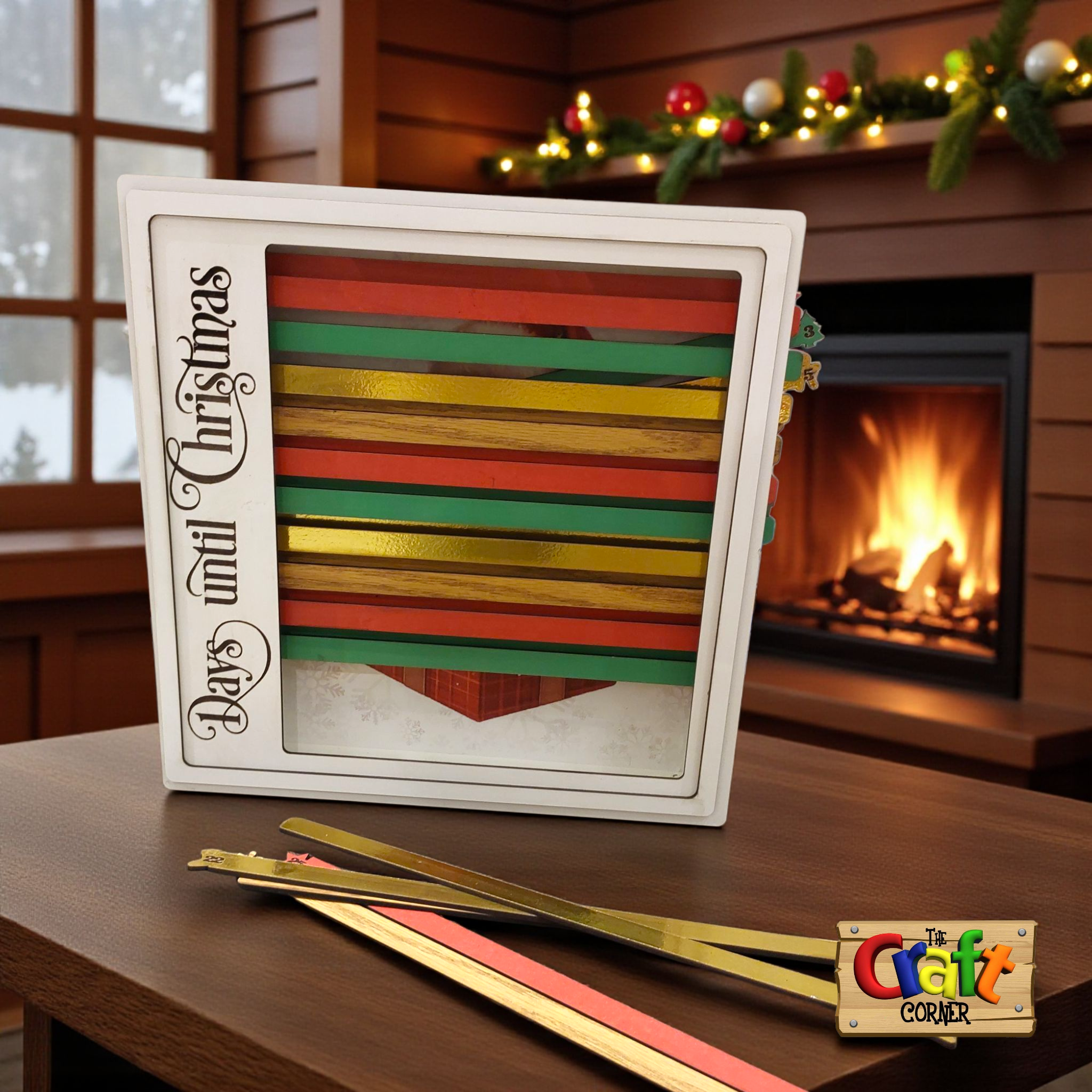 Christmas countdown: picture reveal Santa shadow box