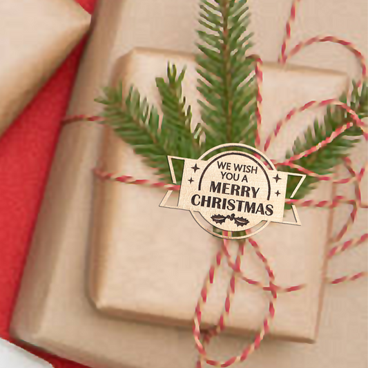 Wooden Christmas tag (Style 7)