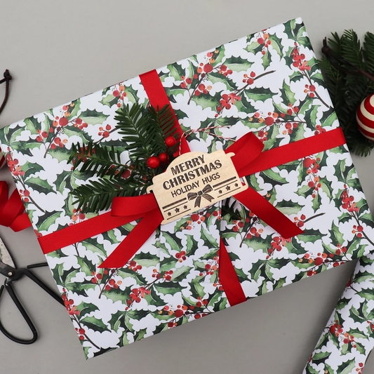 Wooden Christmas tag (Style 2)