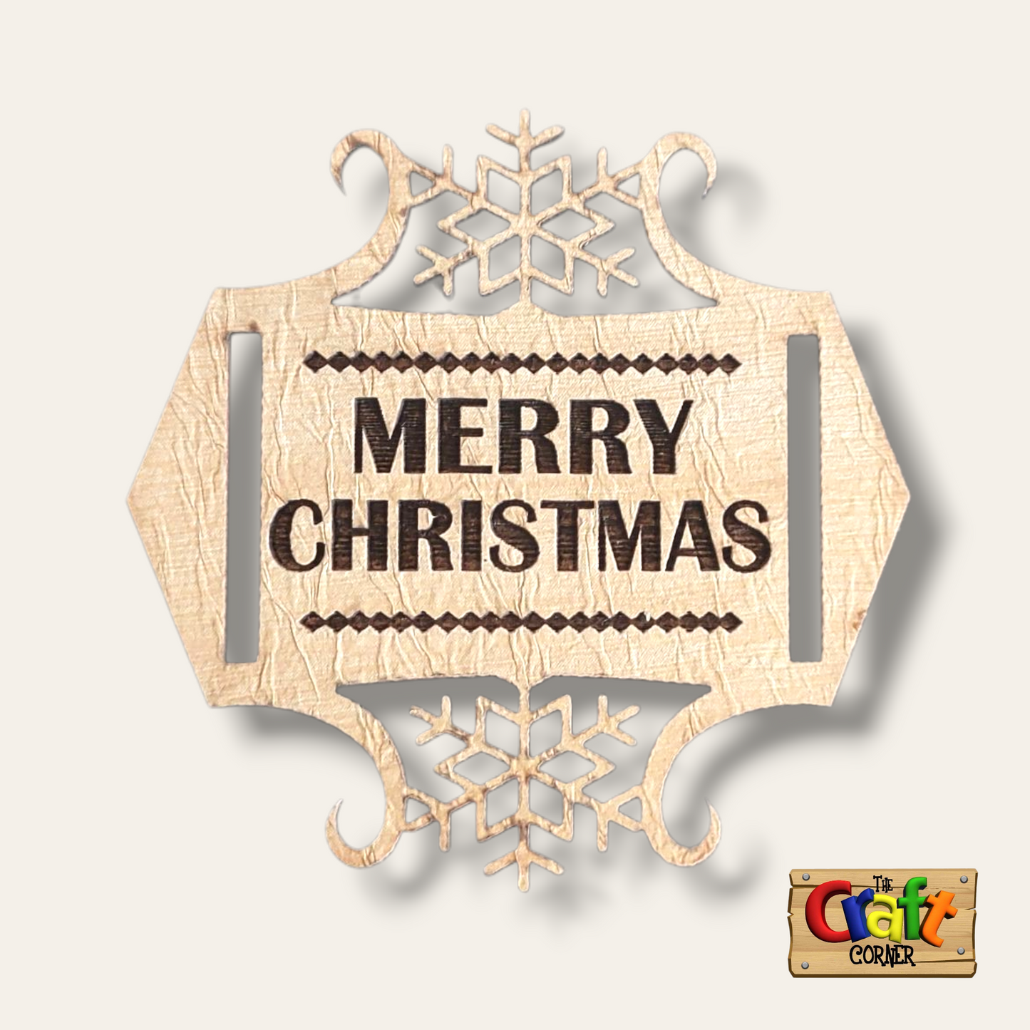 Wooden Christmas tag (Style 5)
