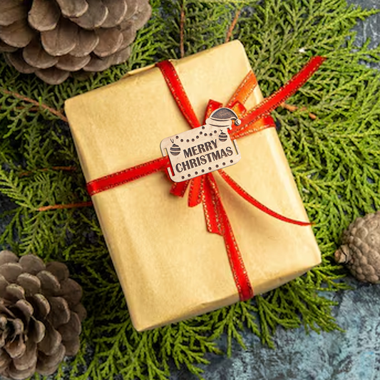 Wooden Christmas tag (Style 9)