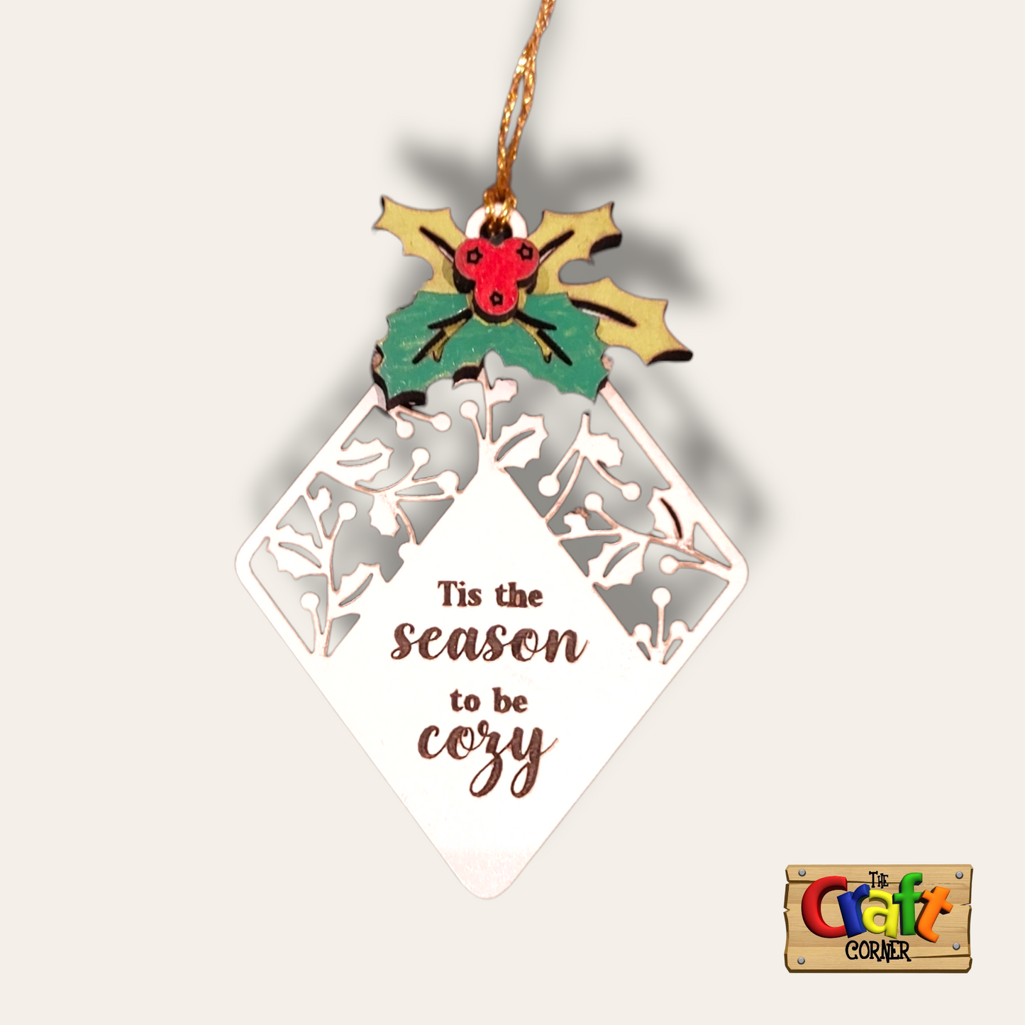 Ornament: Traditional Christmas wooden ornament