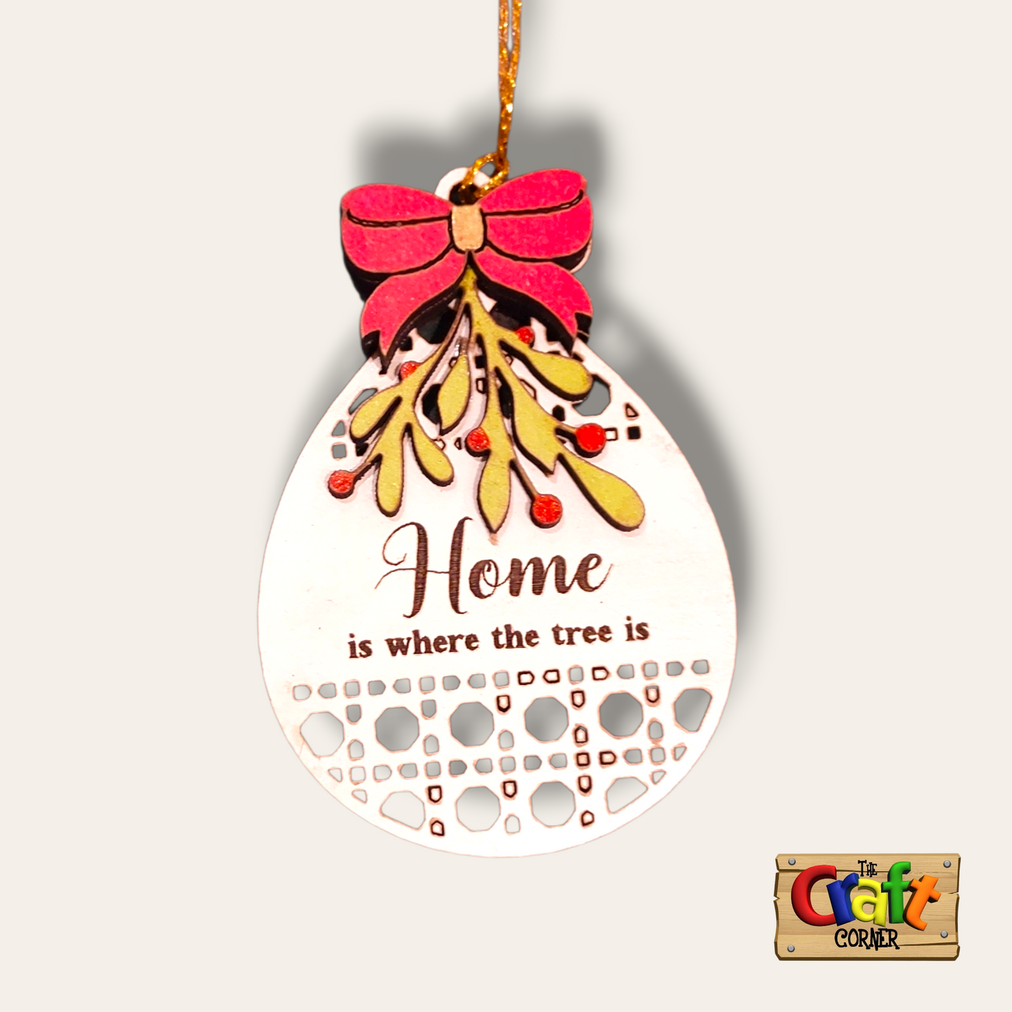Ornament: Traditional Christmas wooden ornament