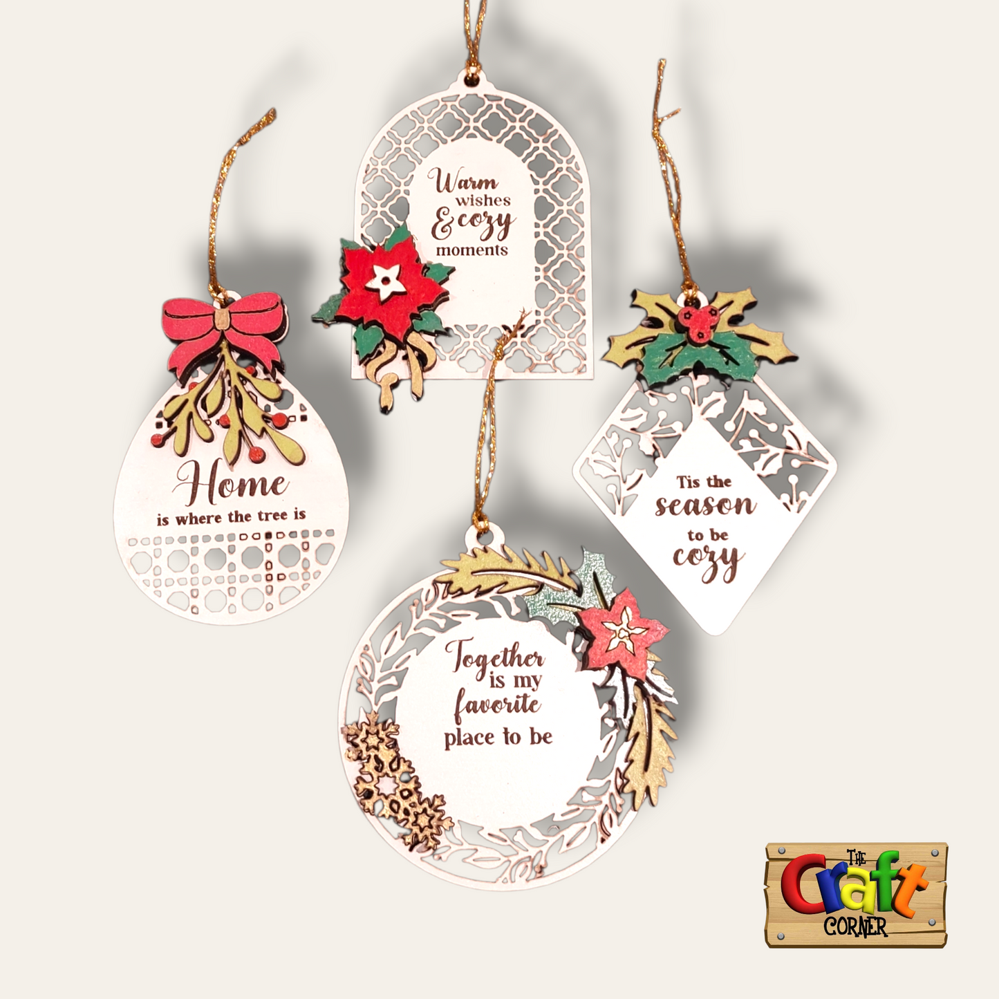 Ornament: Traditional Christmas wooden ornament