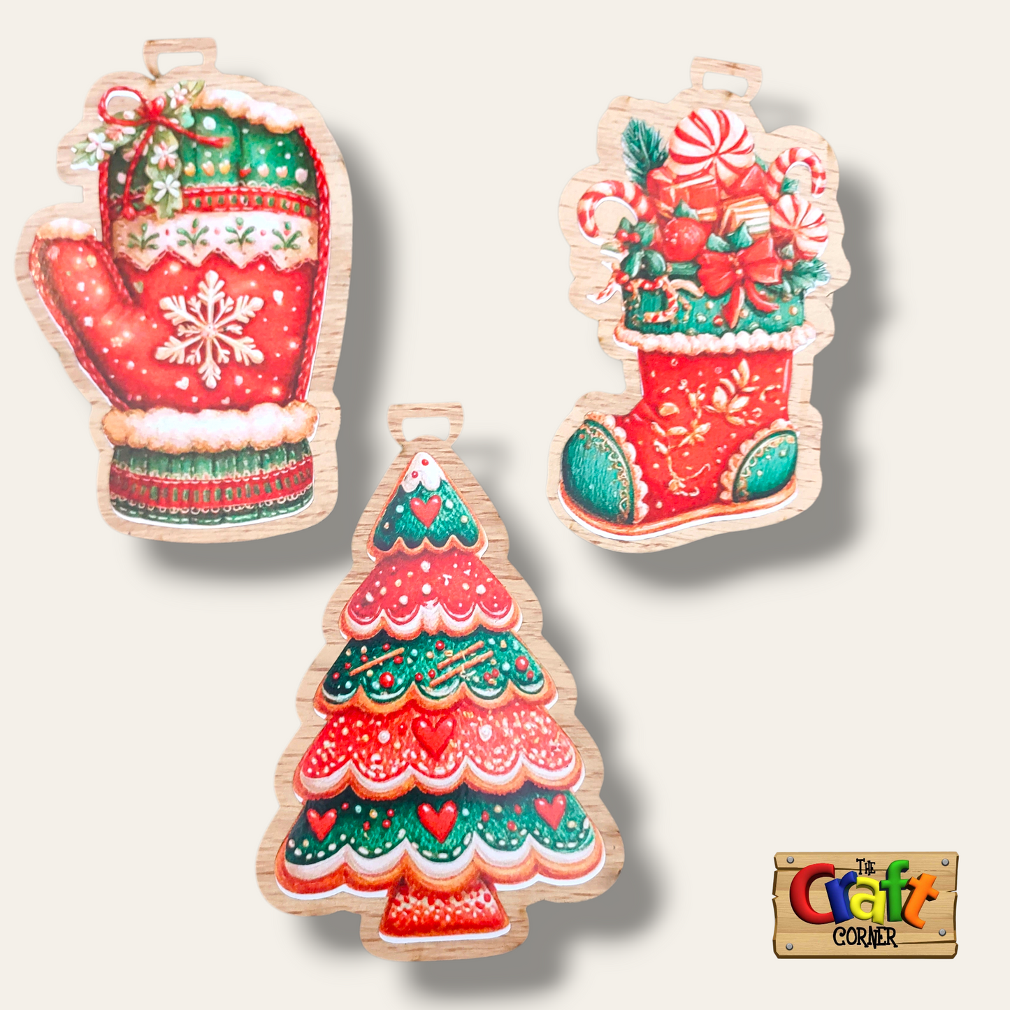 Ornament: Wooden vintage (2D) (Ginger Cutouts 3)