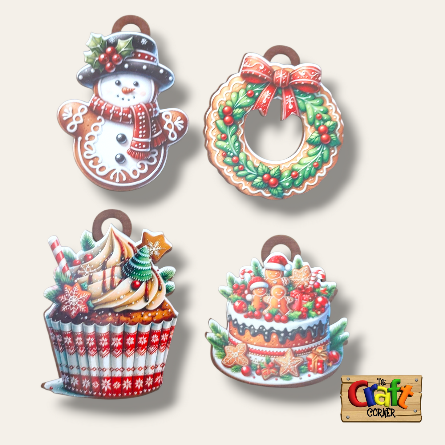 Ornament: wooden vintage (2D) (Ginger Cutouts 1)