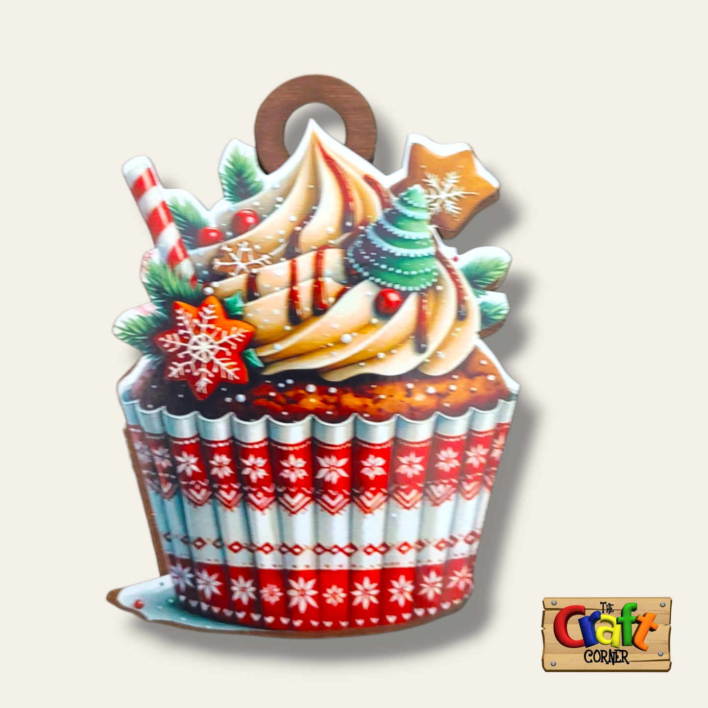 Ornament: wooden vintage (2D) (Ginger Cutouts 1)