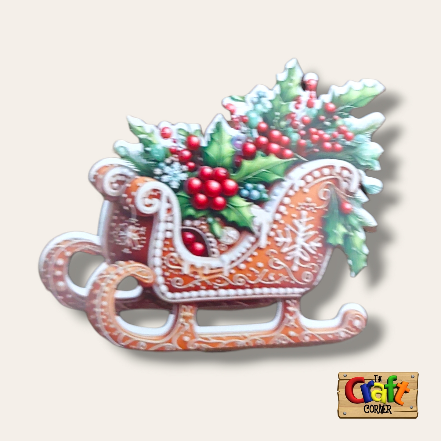 Ornament: Wooden vintage (2D) (Ginger Cutouts 2)