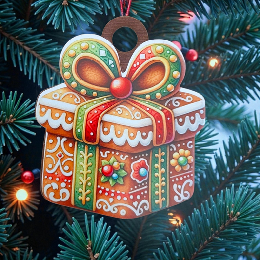 Ornament: Wooden vintage (2D) (Ginger Gift)