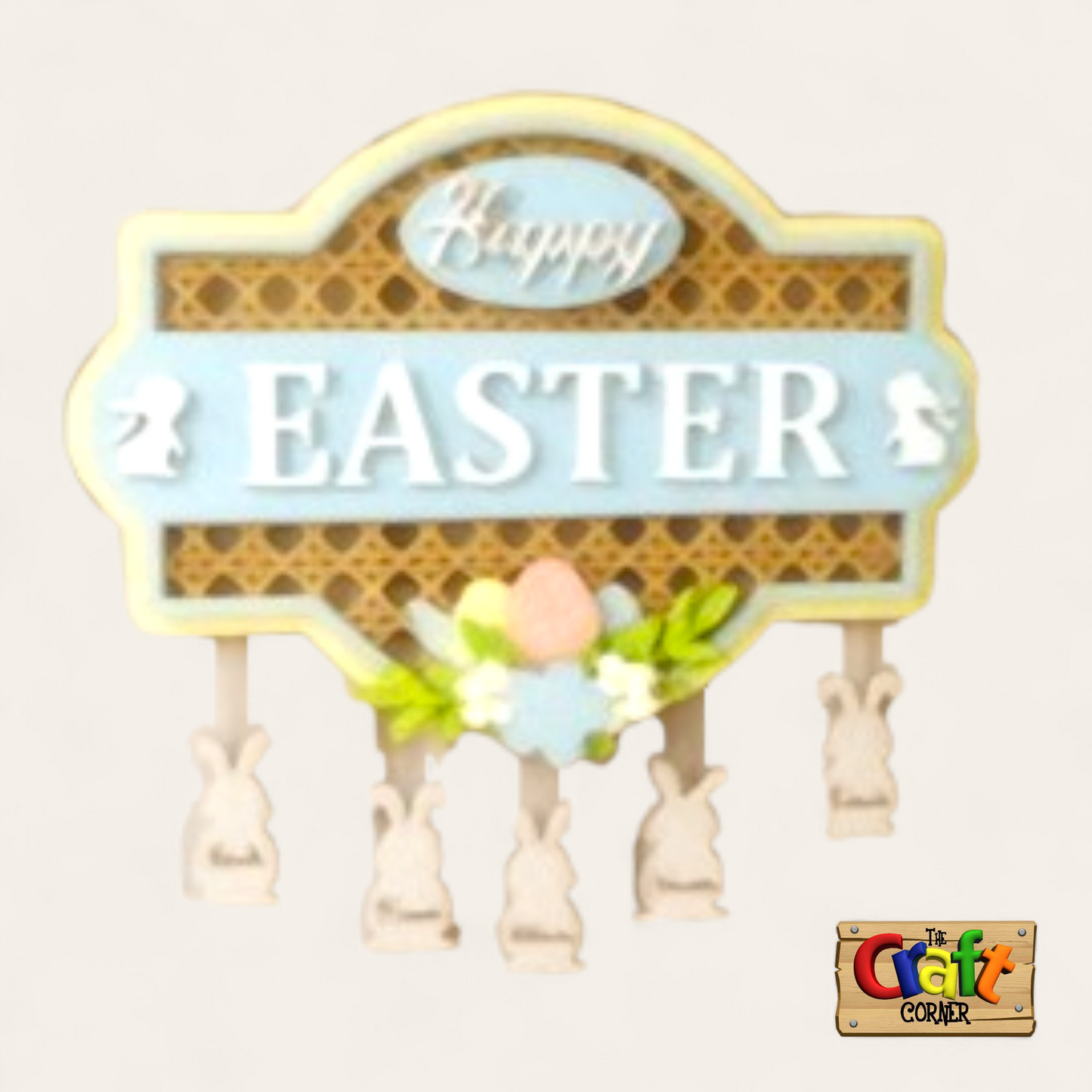 Easter Personalized wall art (Happy Easter)