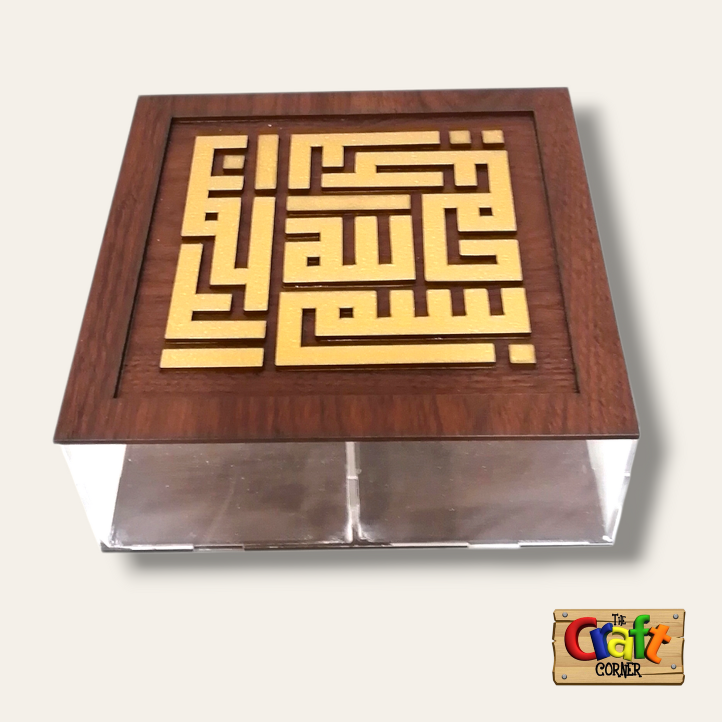 Box: Acrylic & wood box (gold)