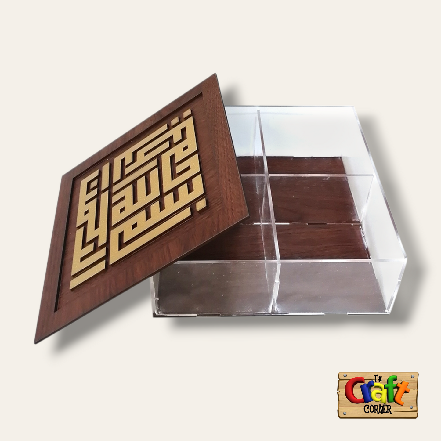 Box: Acrylic & wood box (gold)