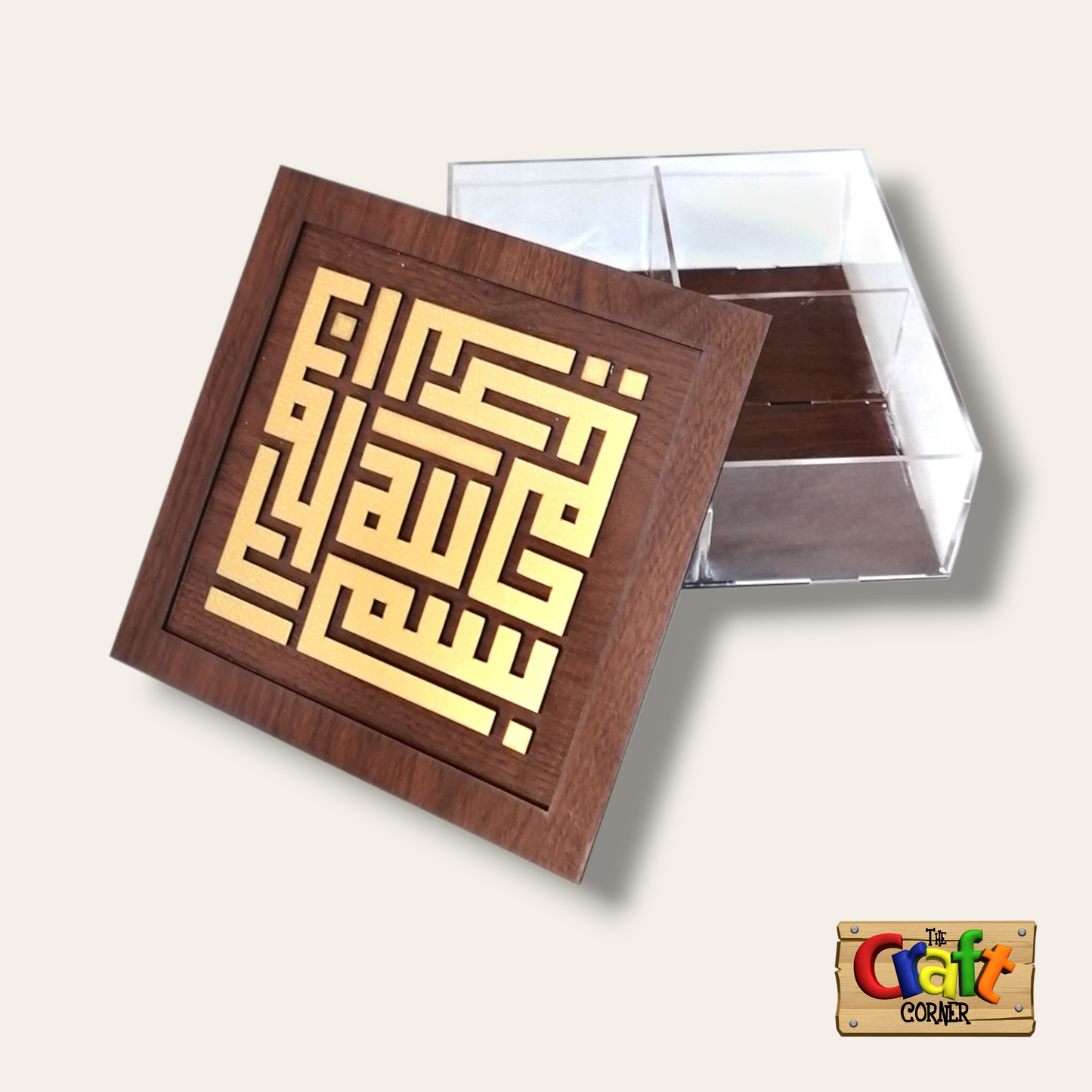 Box: Acrylic & wood box (gold)