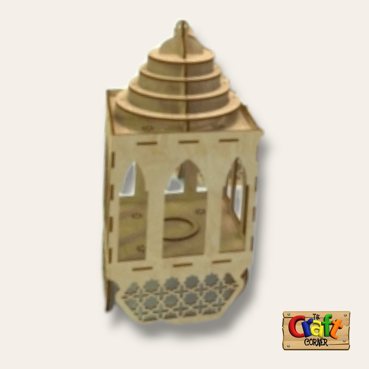 Lantern: Ramadan wooden 3D lantern (2)