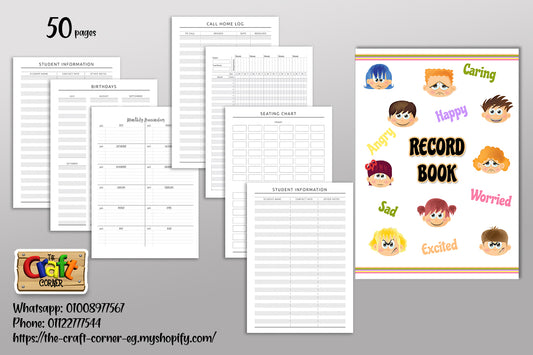 Emotions theme record book