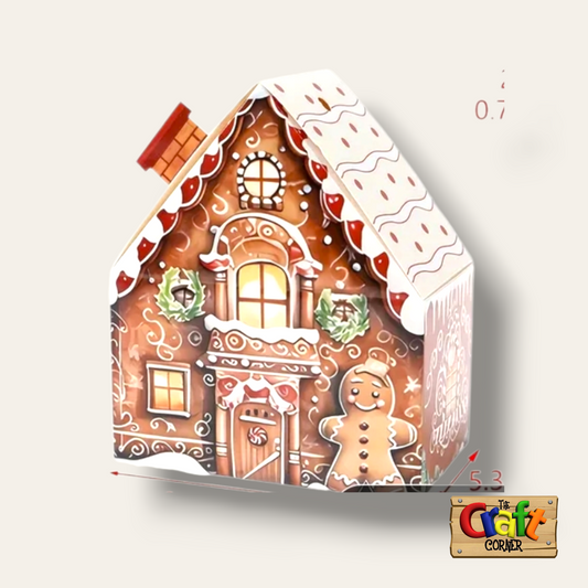 Christmas gift box (Gingerbread house)