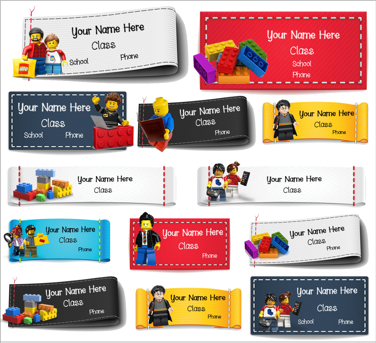 ""LEGO" School labels packs