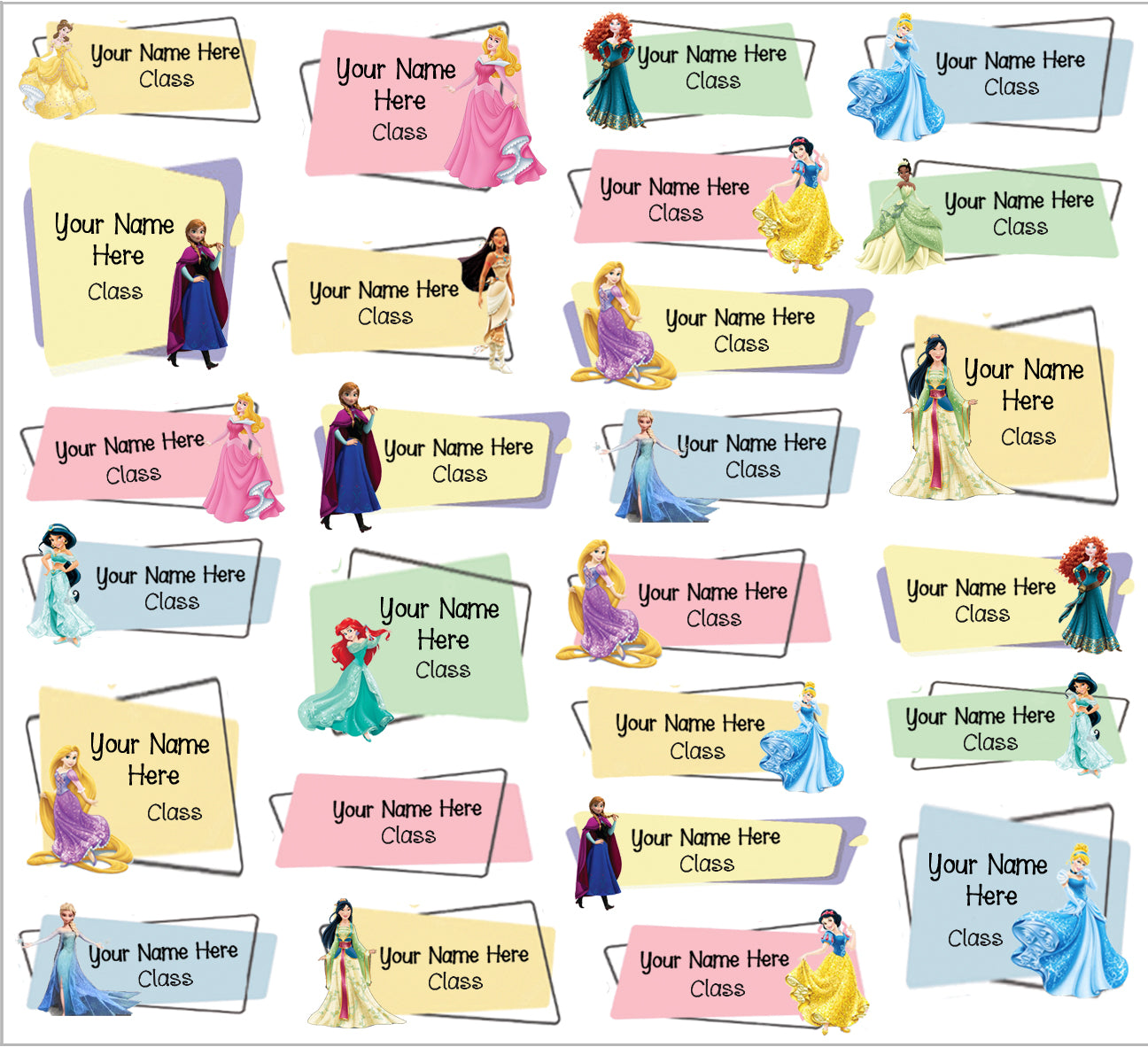 ""Disney Princesses" Separate items