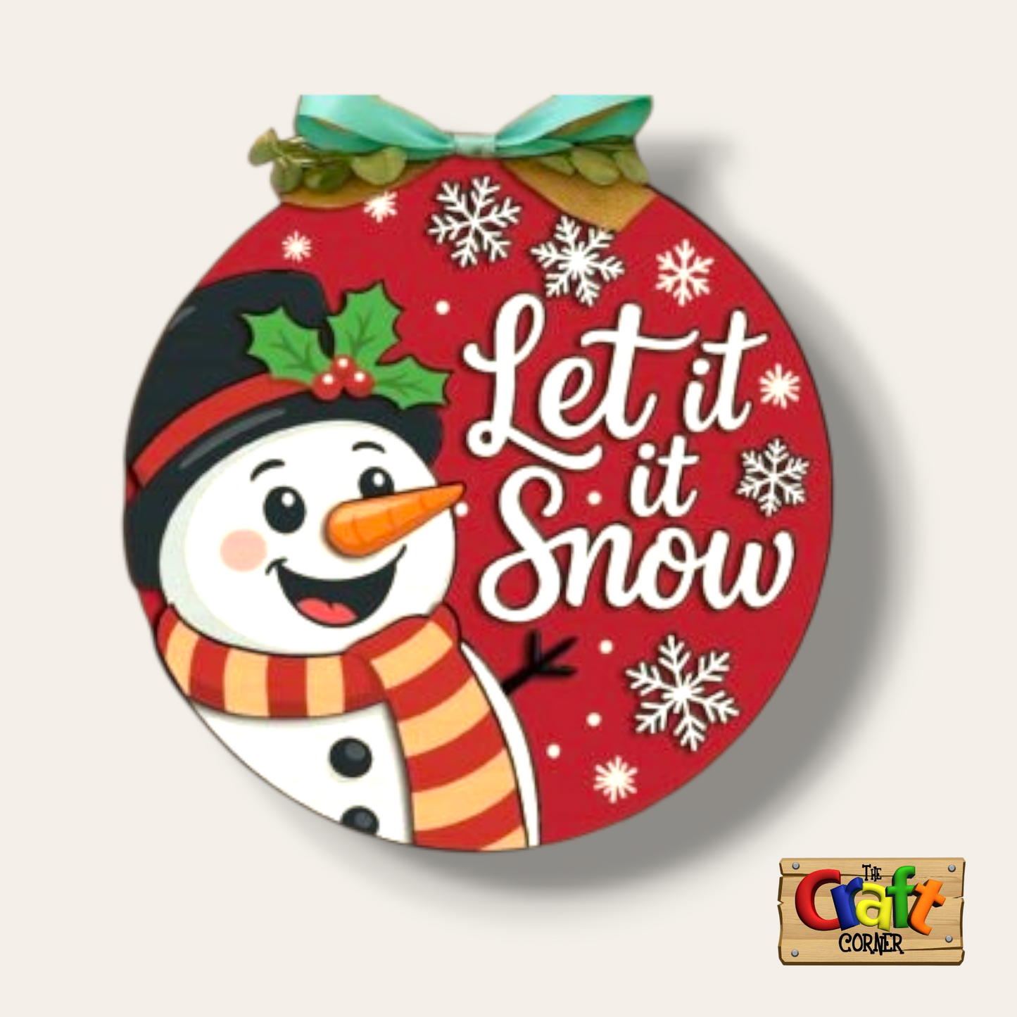 Christmas sign (Snowman let it snow)