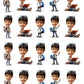""Caricature Personalized (Boys) Labels"