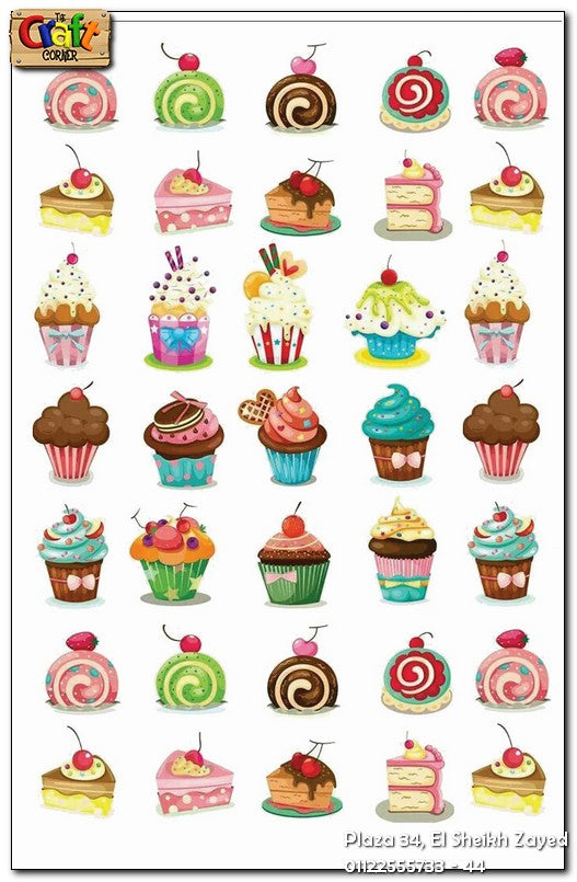 Sticker pack: Cupcakes