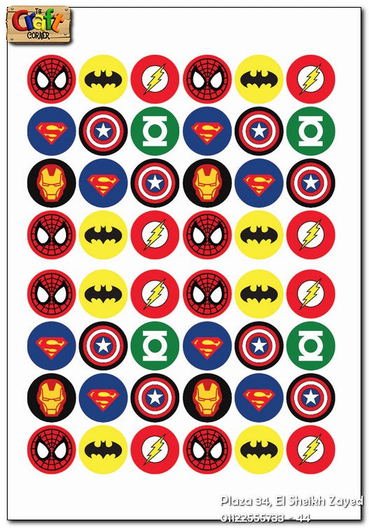 Sticker pack: super heroes