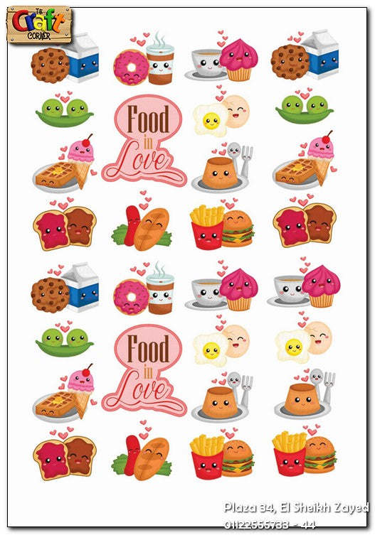 Sticker pack: Food love