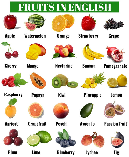 Fruits in English