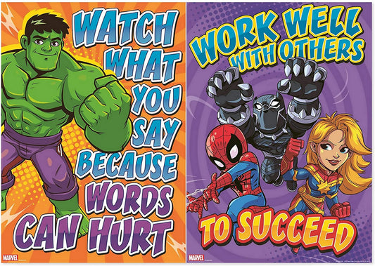Super hero posters 4 (set of 2)