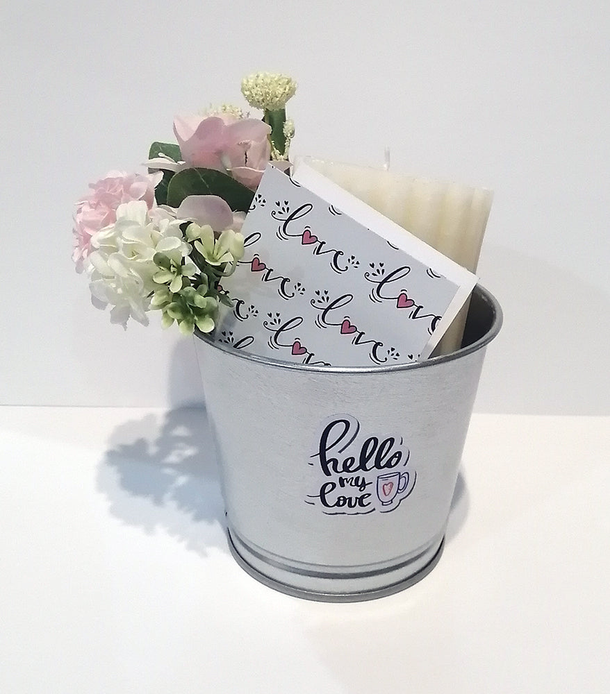 Valentine bucket (silver)