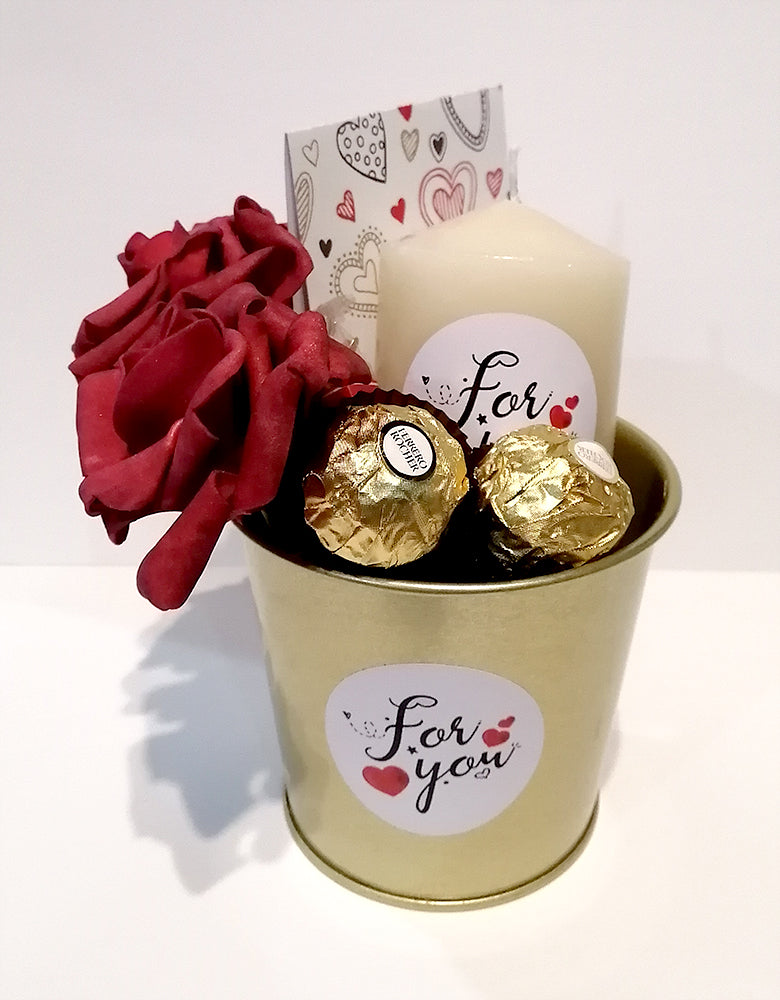 Valentine bucket (gold)