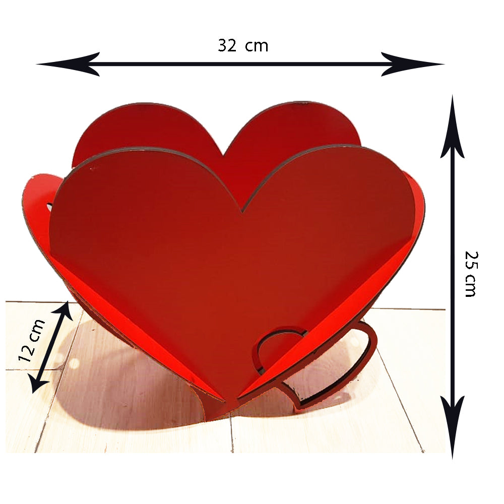 Wooden Heart basket