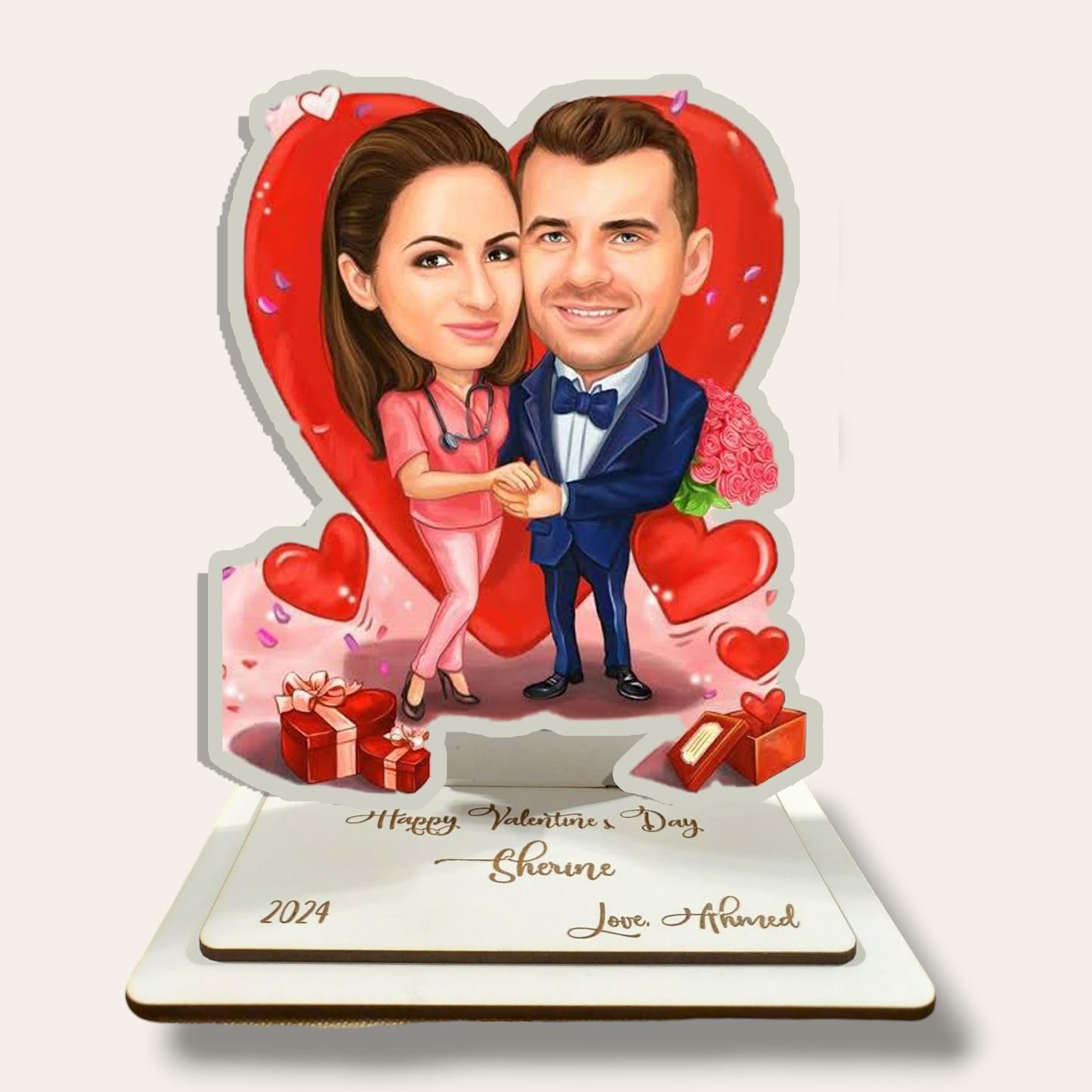 Valentine caricature stand 3