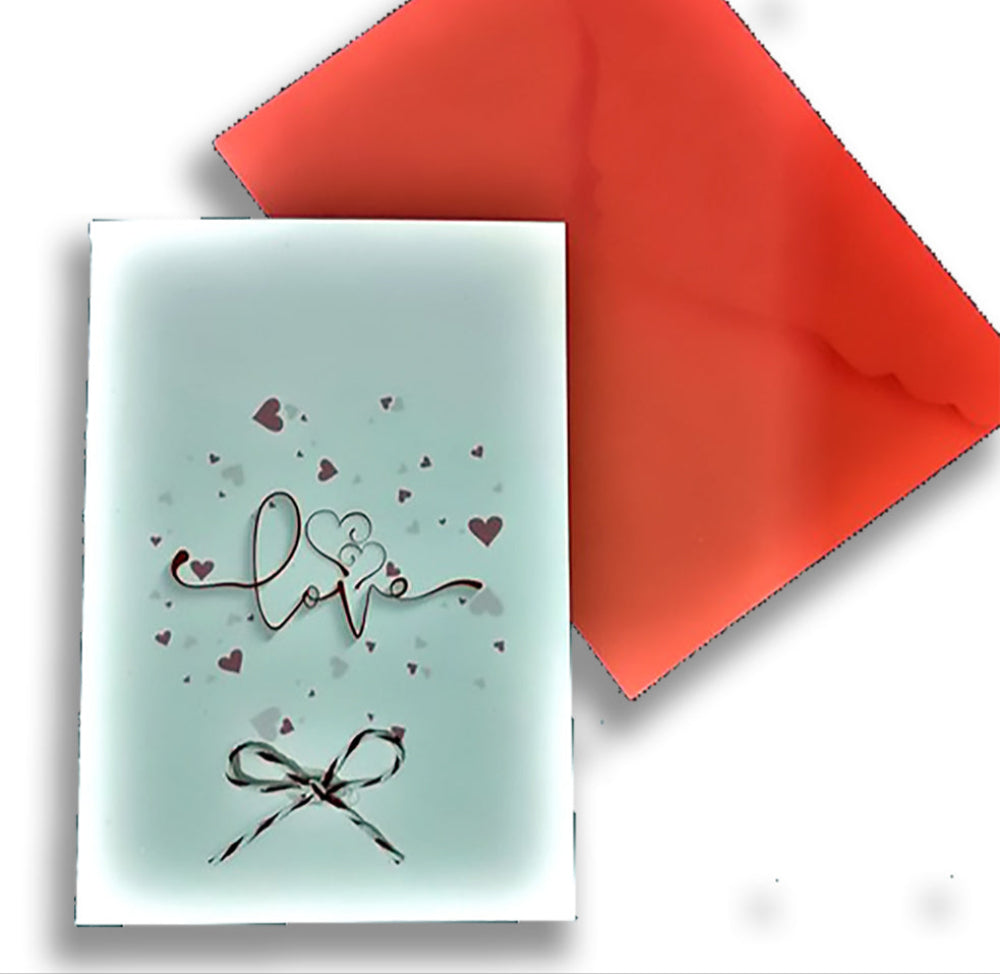 Love ribbon card