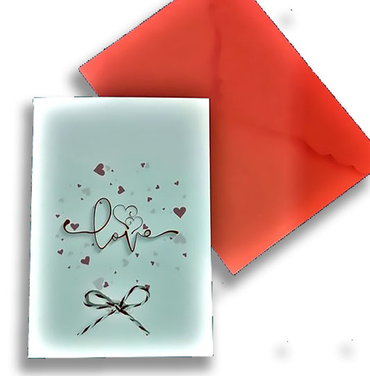 Love ribbon card