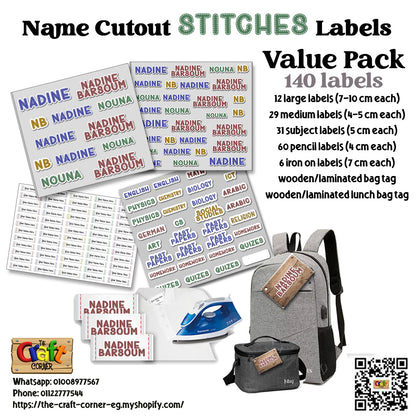 ""Name Cutout Stitches"